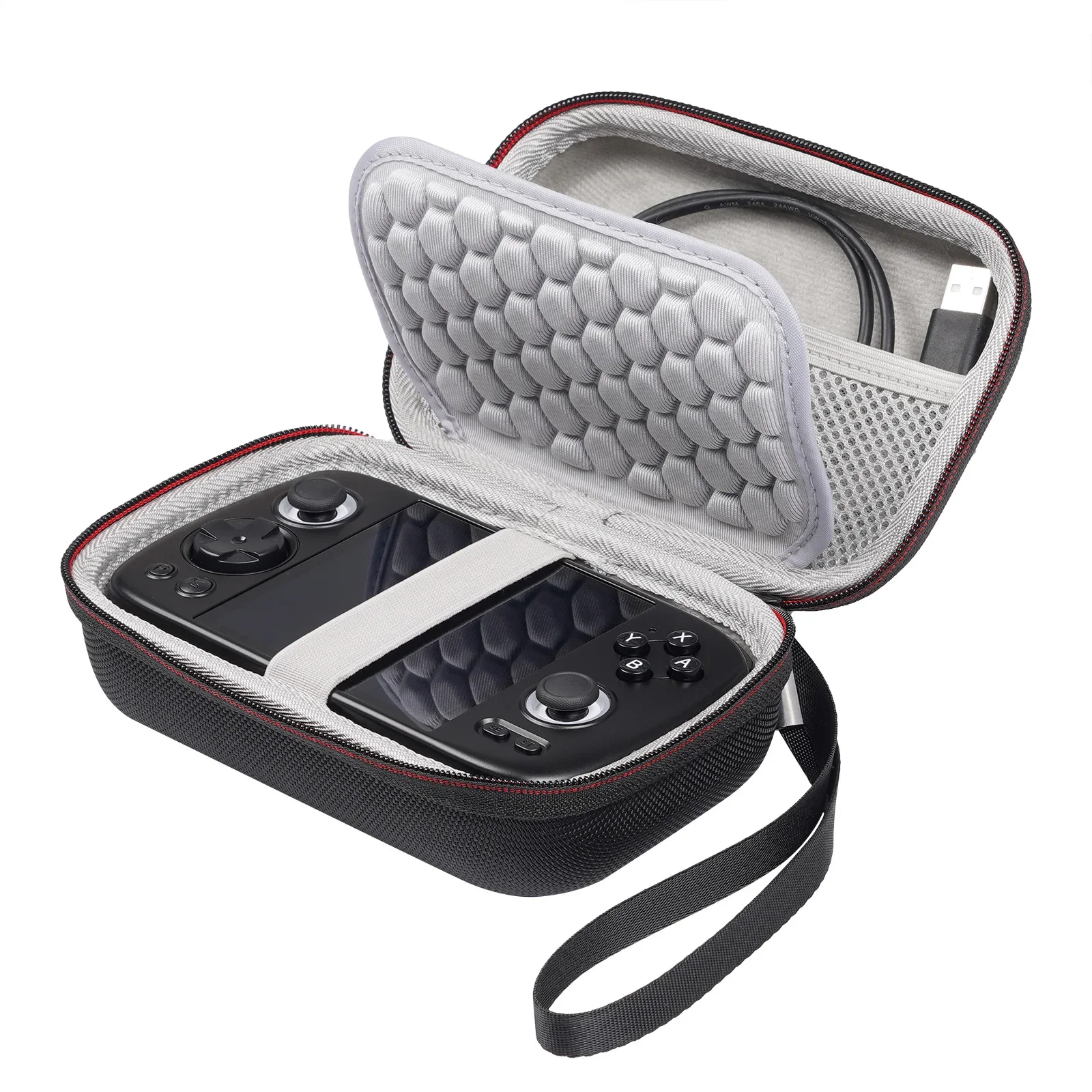 Enhanced Product Title: Premium Anbernic Retro Console Storage Bag - Handheld Game Accessories Organizer