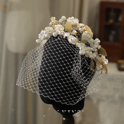 Stunning Lily of The Valley Bridal Hair Accessory with Veil