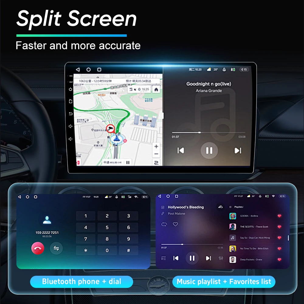 Radio de coche Android 16 para Renault Logan Sandero para Dacia Duster 2009 -2017 Carplay Autoradio FM pantalla táctil estéreo GPS 5G Wifi 5