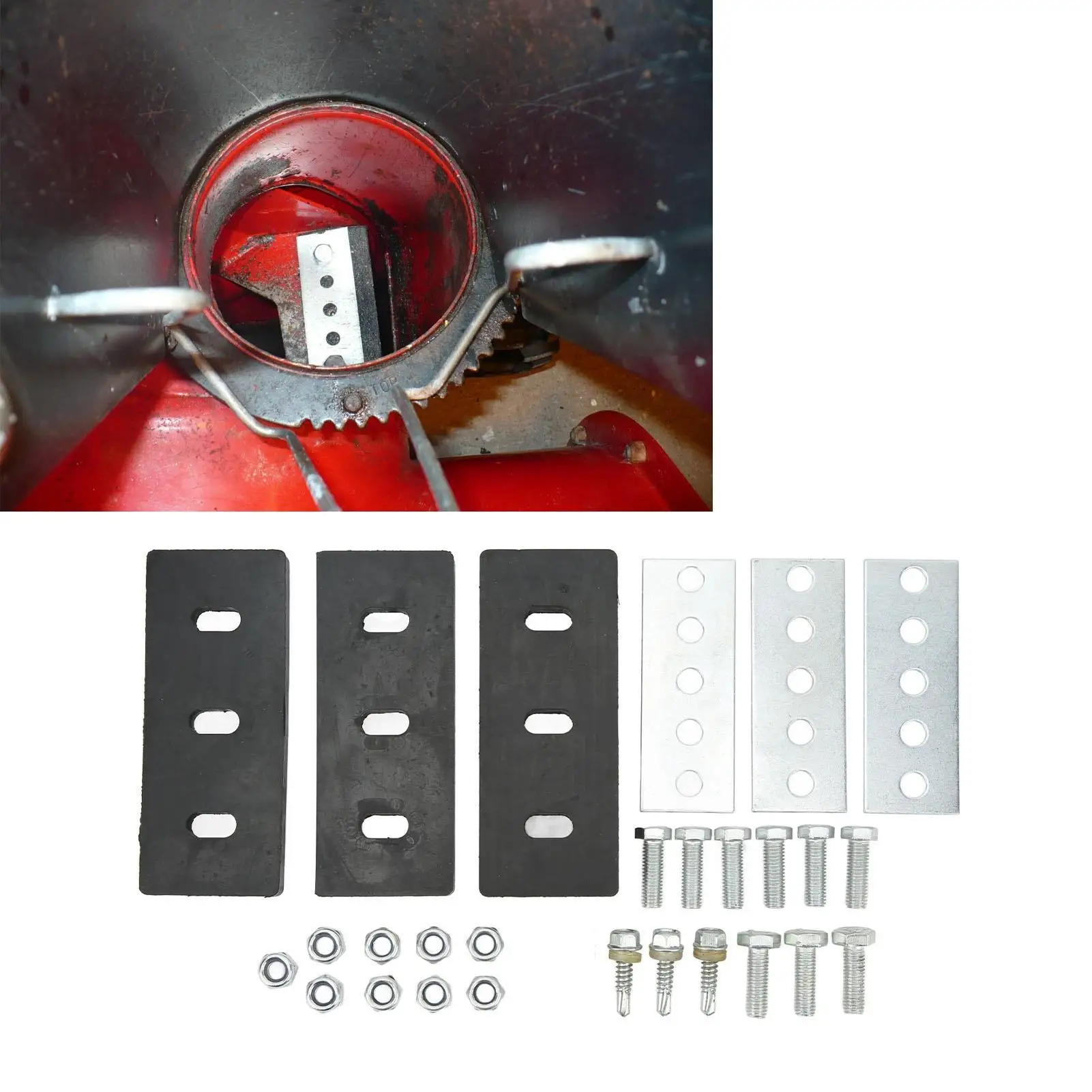 Snow Blower Impeller Kit Replacement Universal Practical Easy Installation Snow Blower Impeller Kit 3/8in for 2 Stage Machine