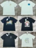 Summer Explosion Luxury Casual Cotton Logo Printed T-Shirt 2025 New Men's and Women's High Street  Loose Sports T-Shirt 1