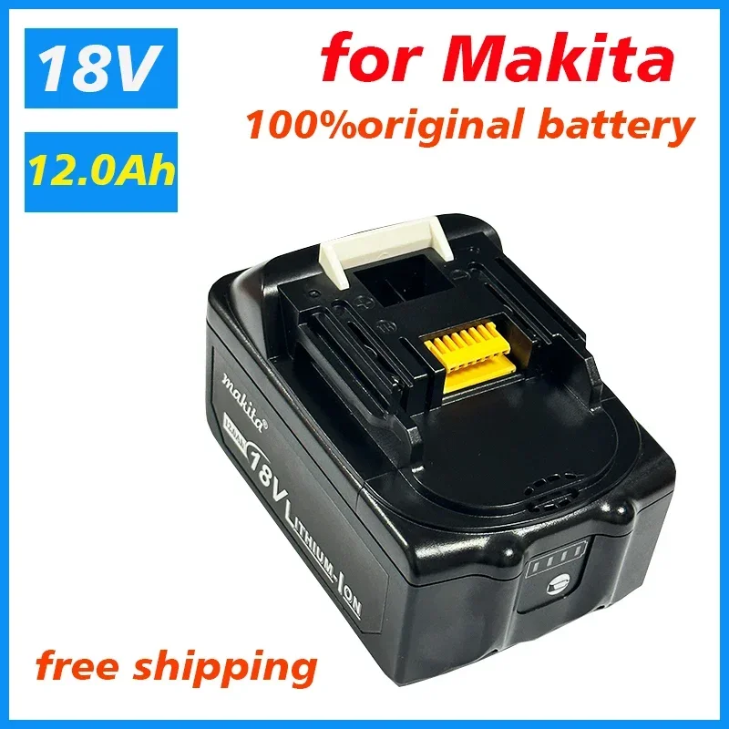 

Makita - Rechargeable LED Lithium-ion Battery for Electric Tools, 18V, 12000mAh, 12.0Ah, LXT, BL1860B, BL1860, BL1850