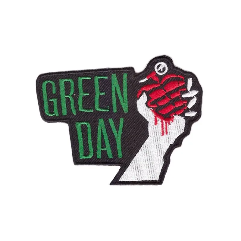 30pcs/lot Luxury Large Embroidery Patch Letter Green Day Love Backpack