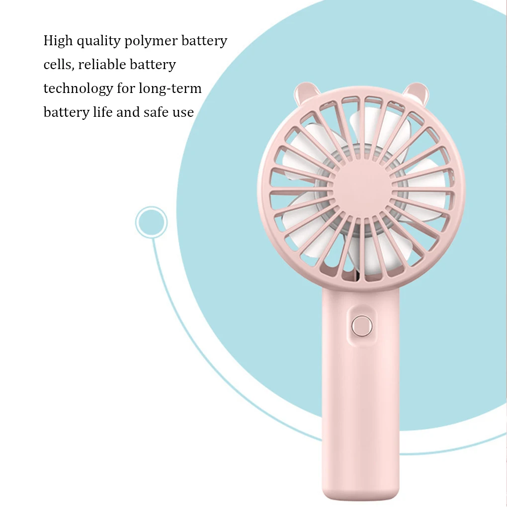 Handheld Fan Portable Mini USB Rechargeable Quiet Fans Table  Makeup Eyelash Cooler Kids Outdoor Office Travel Air cooler Fan