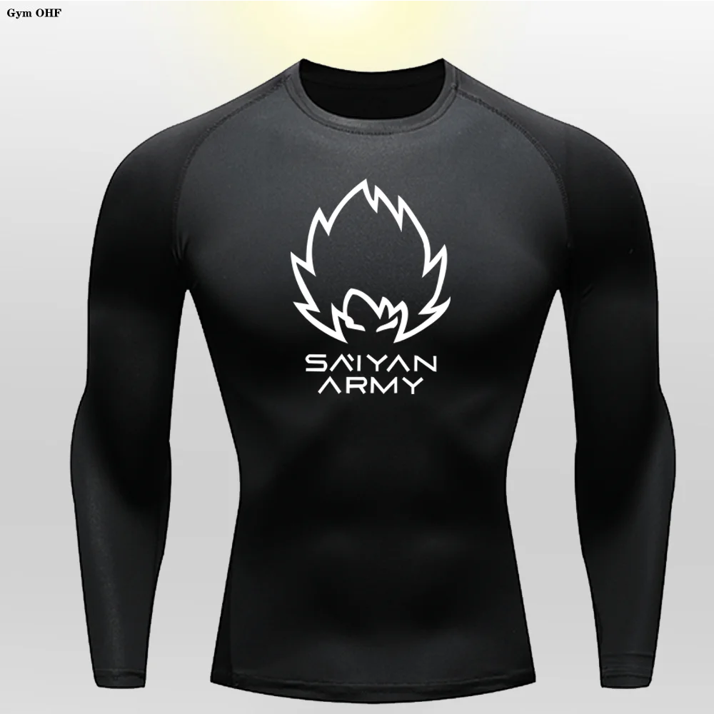 WU KONG Children's Anime Printed T-shirt Long Sleeved Short Sleeved Milk Silk High Elasticity Quick Drying Tight Fitting GYM