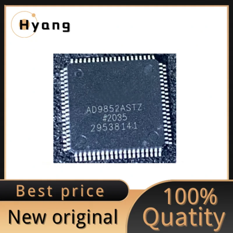 

3 шт. 100% качественный новый оригинальный AD9852 AD9852ASTZ QFP80 контактный соединительный интерфейс цифровой синтезатор чип