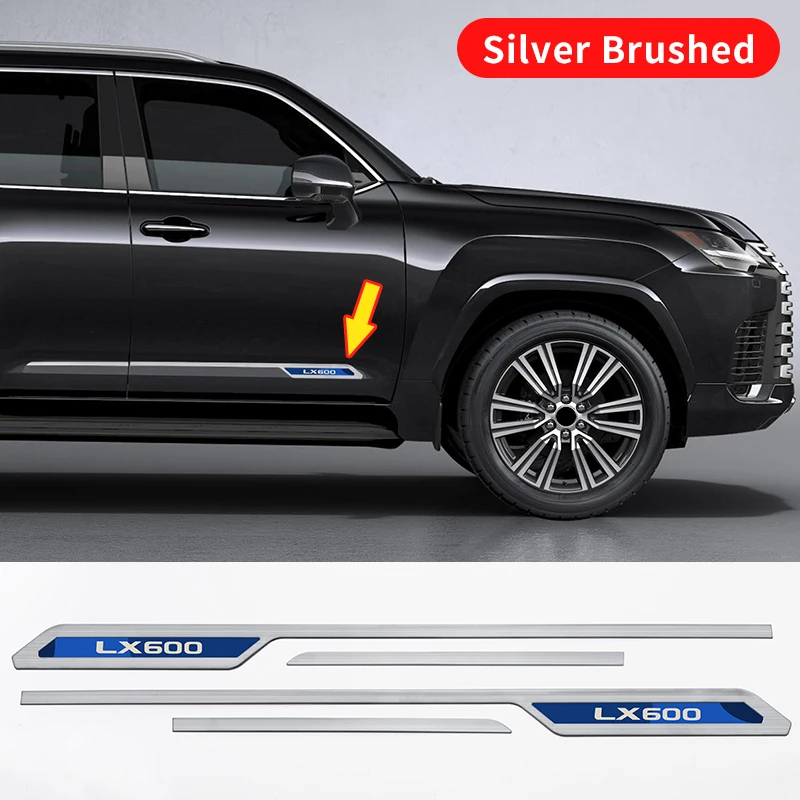 For Lexus Lx600 Door & Waist line kit Chrome Decoration Paste LX 600 Exterior Upgraded Accessories Modification body