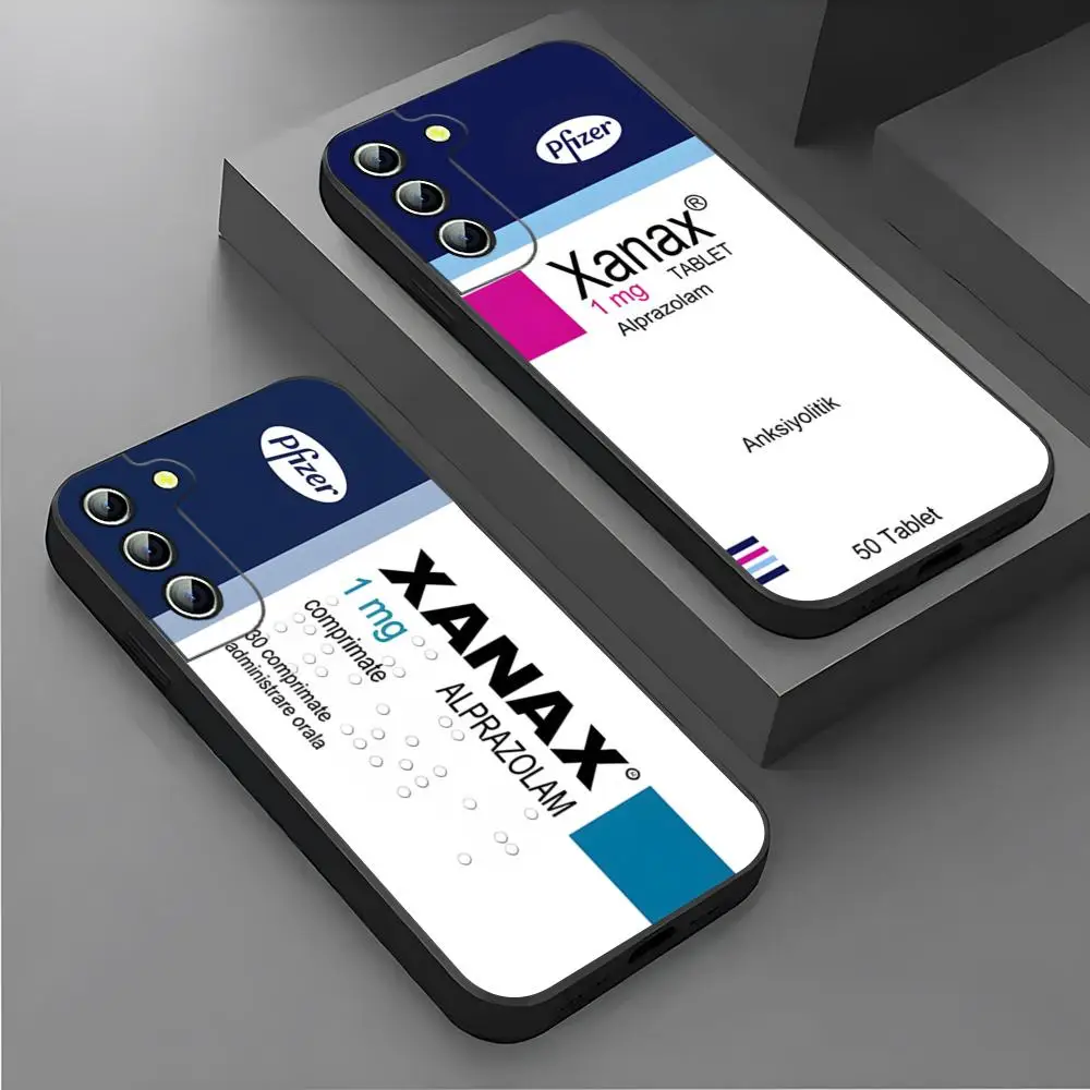 Custodia Per Telefono Xanax Chill Pill Per Samsung S24 Ultra S22 S23 S20 Fe S21 Plus Galaxy A54 A34 A24 A53 M54 Note 20 Cover Posteriore