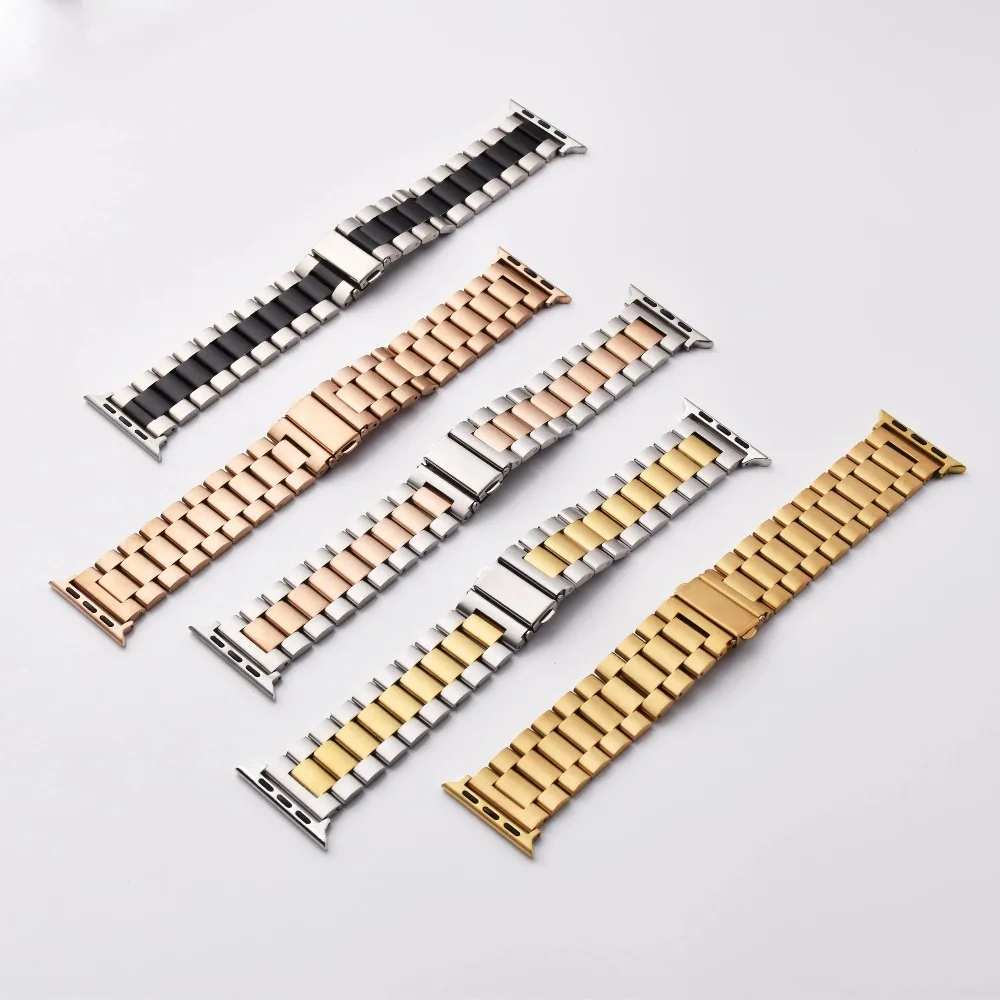 Elegant Metal Bracelet for Apple Watch - Fashionable Strap and Belt Accessory
