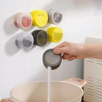 Magnetic Seasoning Box with Lid Multi-purpose Ingredient Storage Box Wall-mounted Magnetic Spice Box Spice Jars Seasoning Tools 1