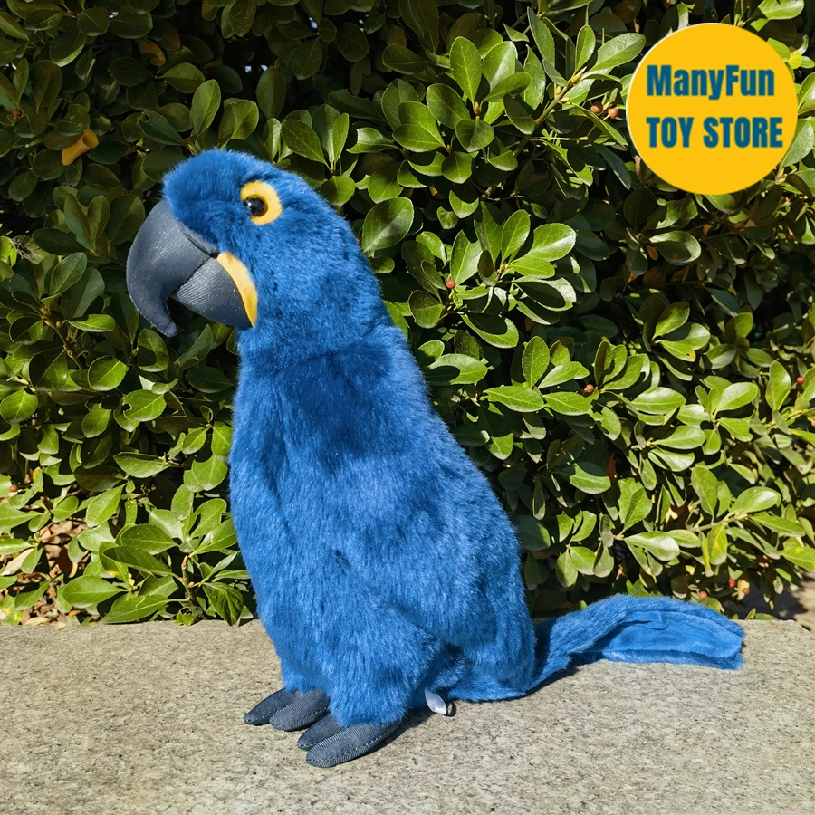 Realistic Blue Macaw Toy Wild Republic Macaw Parrot 11” Plush Blue