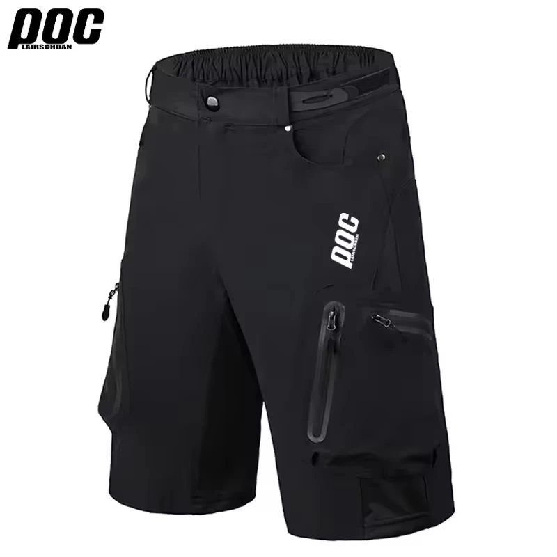 LairschDan Poc Multi-colored Durable Cycling Shorts Men MTB Mountain Bike Shorts for Extreme Downhill Sports Bicycle Short Pants