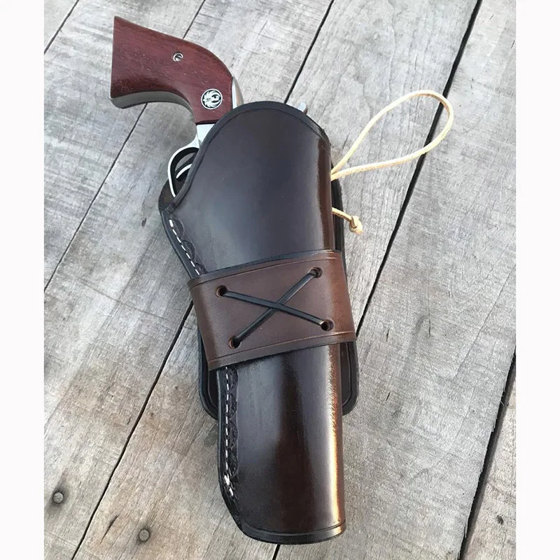 

Кобура для пистолета в средневековом стимпанк, кожаный аксессуар для 6, 8 дюймов, в Западном ковбойском стиле, держатель для пистолета