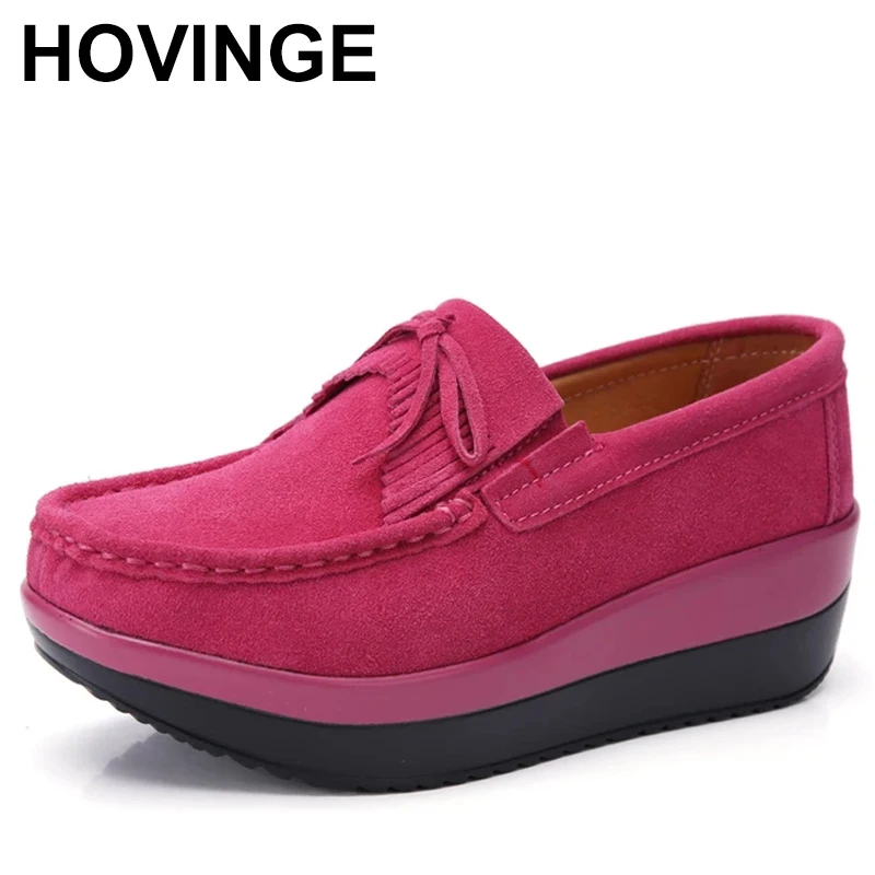 

Women Shoes Sneaker Ballet Cow Suede Leather Flat Platform Woman Shoes Slip on Female Women's Loafers Moccasins Shoe