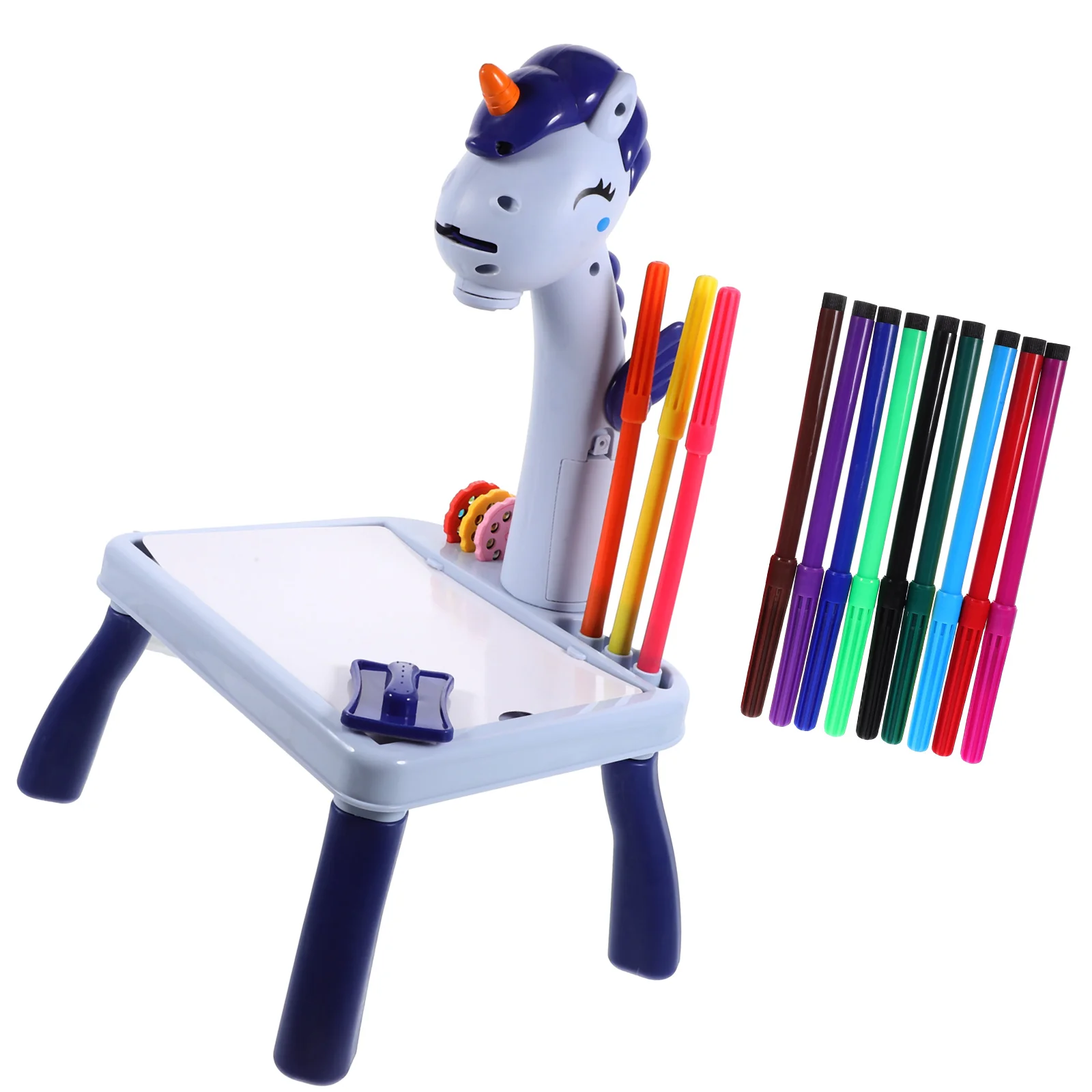 

1 Set Drawing Table Giraffe Table Cartoon Unicorn Style Painting Projection Toy
