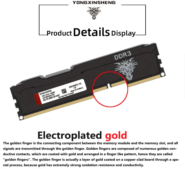 YONGXINSHENG Ram DDR3 4 ギガバイト 8 ギガバイト 2 ギガバイト
