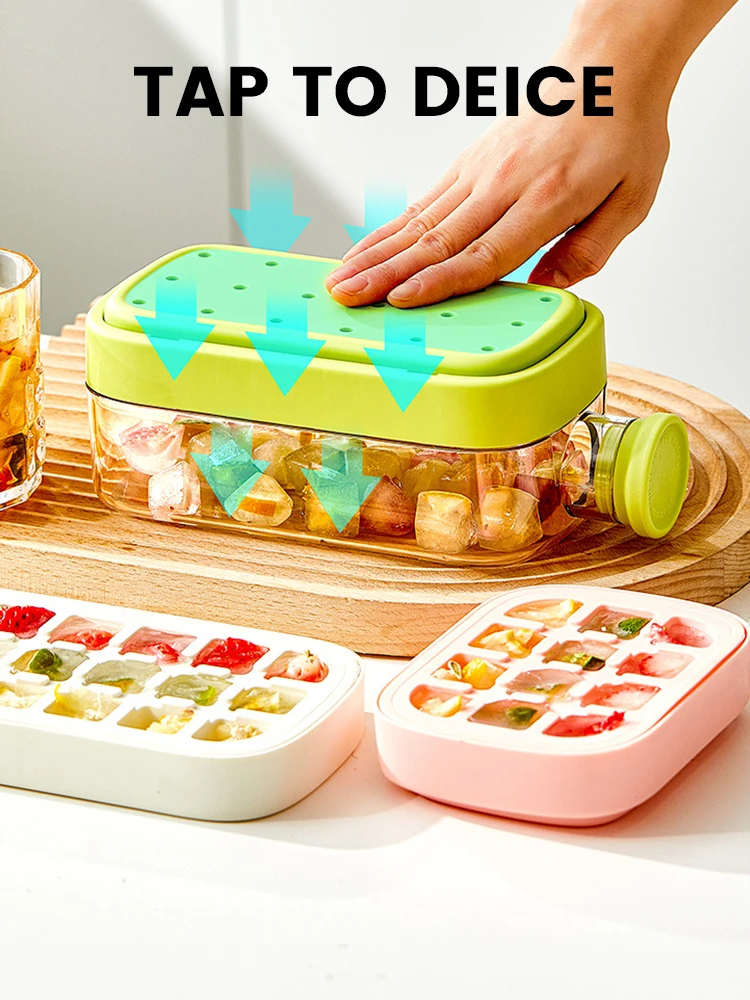 500ml/800ml Ice Cube Bottle Portable Silicone Freezer Ice Trays zero-contact pressure ice cube mold Whiskey Cube Maker