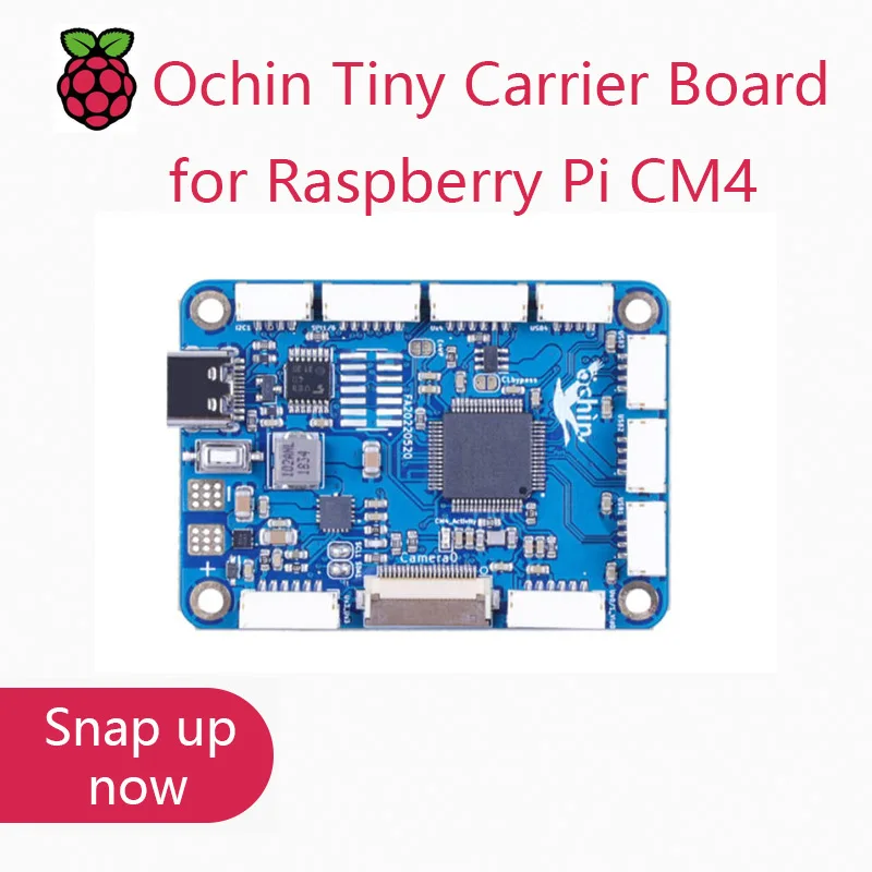 Otin Tiny Carrier Board Per Modulo Di Calcolo Raspberry Pi 4 - 8Gb Ram, 32Gb Emmc, 2.4/5.0Ghz Wi-Fi E Bluetooth 5.0