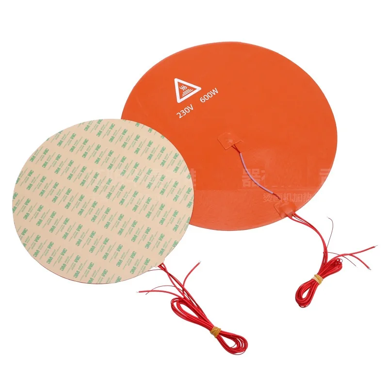 Round Silicone Rubber Electric Heating Pads Adhesive Sticker Thermal ...