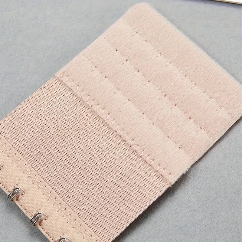 12 Estensori per Reggiseno Regolabili - Design a 2/3/4 Ganci, Tessuto Morbido ed Elastico, Adatti per Reggiseni, Canotte, Costumi da Bagno - Multicolore (Nero/Grigio/Beige/Bianco) - Cinghie di Estensione per Lingerie da Donna, Offrono Supporto e Vestibilità Duraturi - immagine 3