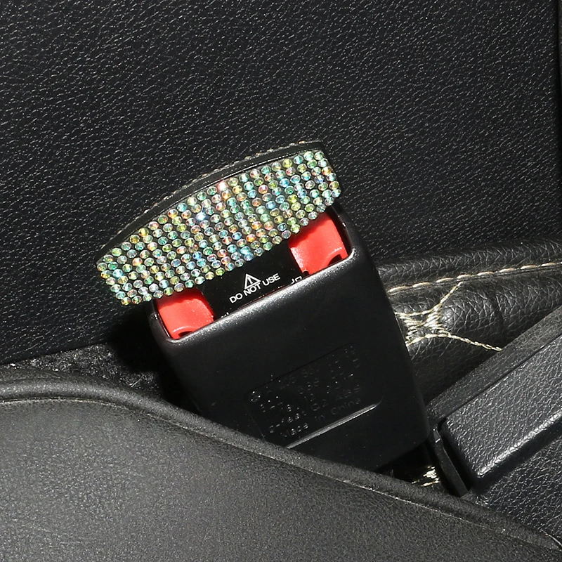 New Rainstone Car Seat Belt Buckle Extension Silencer Safety Belt
