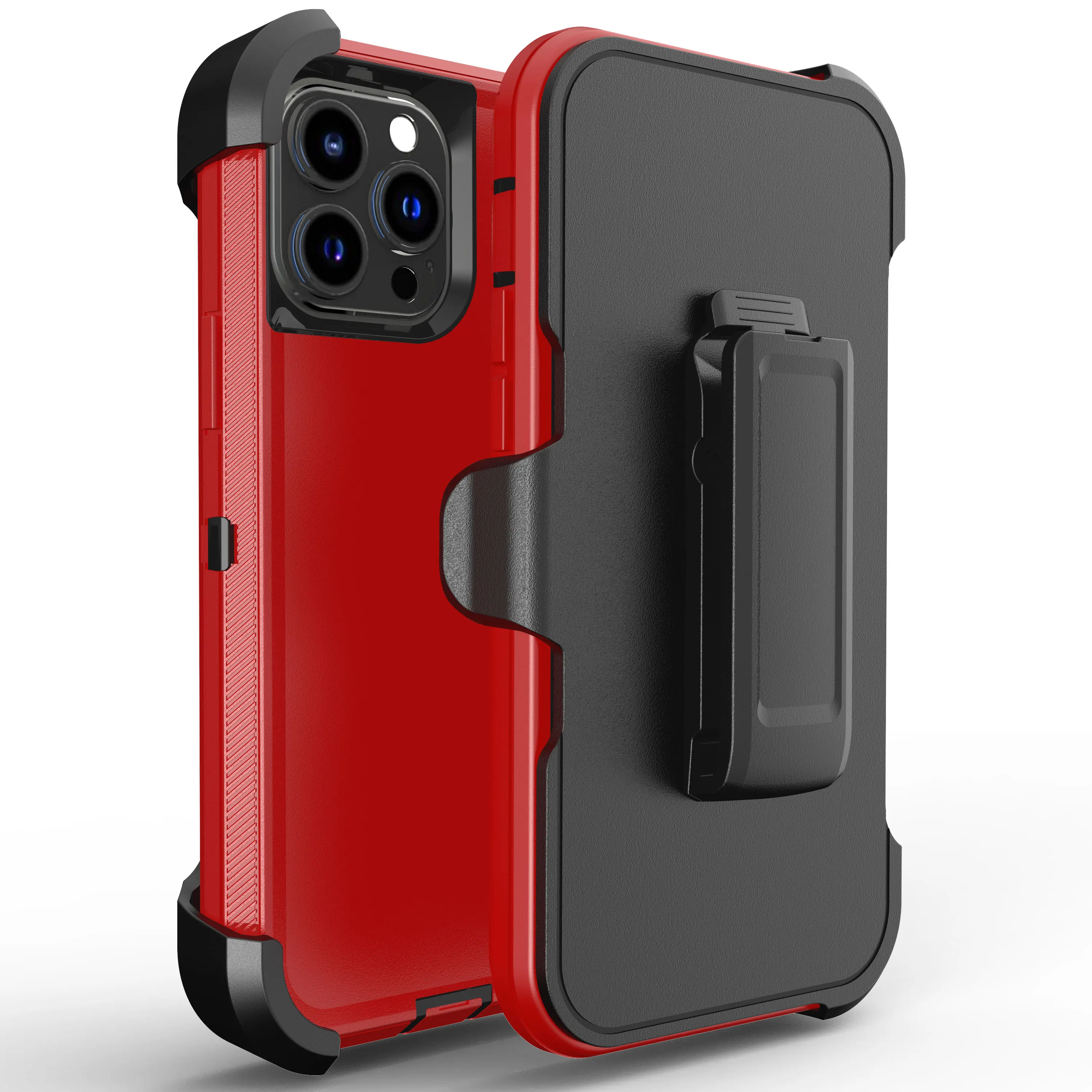 Original Heavy Duty Armor Case for iPhone 13 12 11 ProMax 3 in 1 Shockproof Case + Belt Clip for iPhone XS Max XR 6S 7P 8P moto g play case