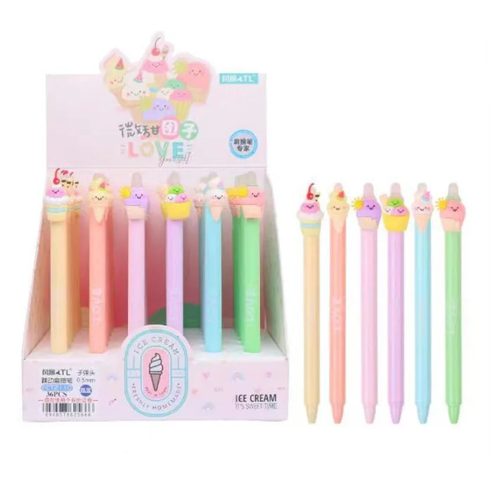 

36 pcs/lot Creative Sumikko Gurashi Erasable Gel Pen Cute 0.5mm Blue Ink Pens Gift Stationery Office School Supplies wholesale