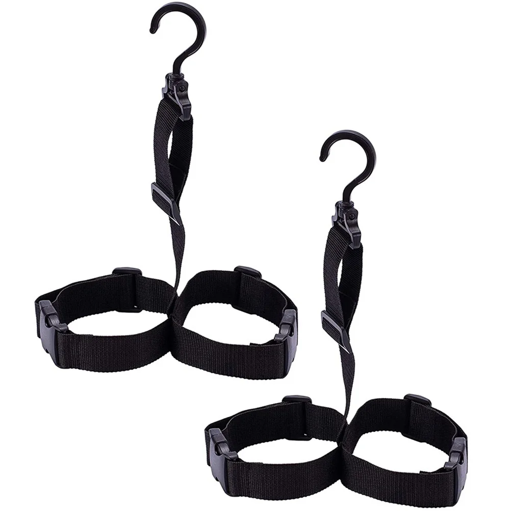 

2 Sets Shoe Rack Drying Boot Strap Boots Wader Hanger Polyester Webbing Fishing Accessory Hanging