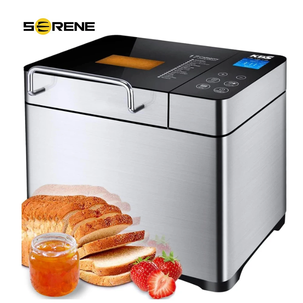 KBS17in1BreadMachine2LBAllStainlessSteelBreadMakerwithAuto