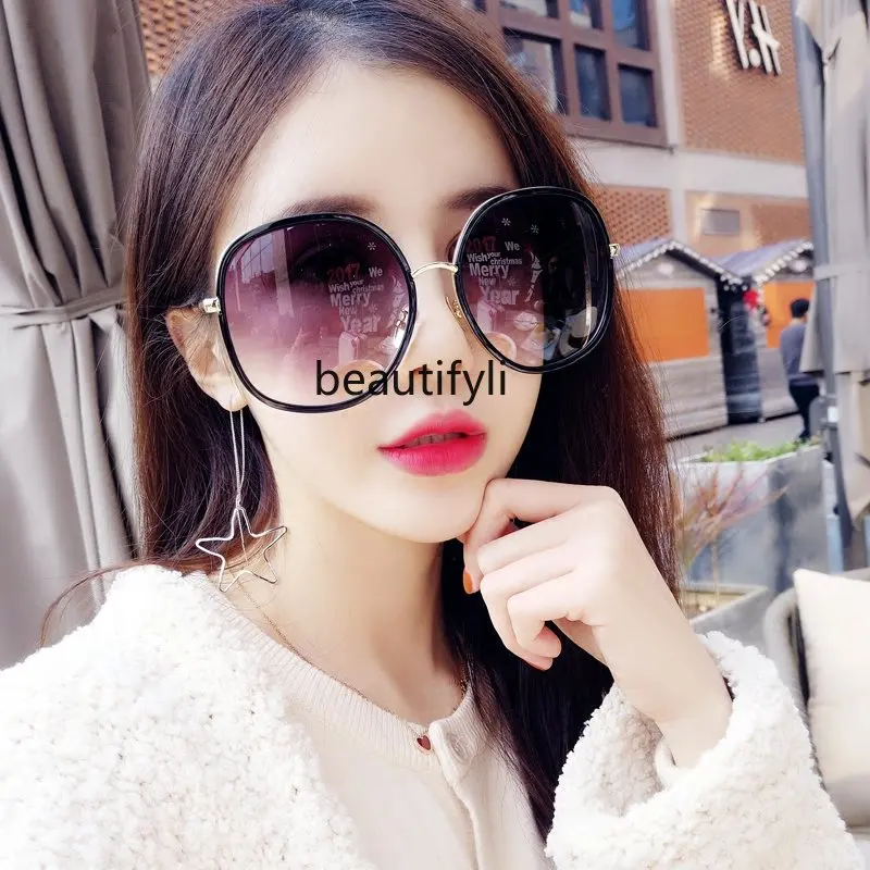 

yj Plus-Sized Frame Sunglasses for a Slim Look round Face Personalized Glasses Sunglasses Fashion