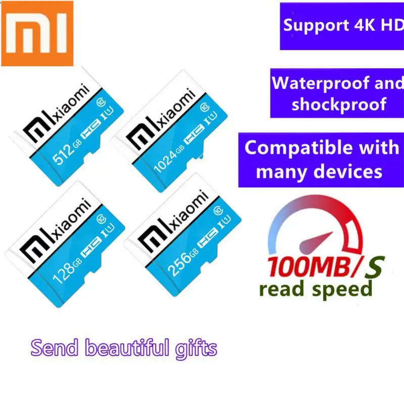 XIAOMI Original Memory Card 1TB Memori Memory Card C10 TF SD Cards