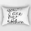 Love Letter Make It Happen You Are My Sunshine   Pillow Covers High Quality Short Plush Velvet Rectangle Pillow Cases Room Decor 6