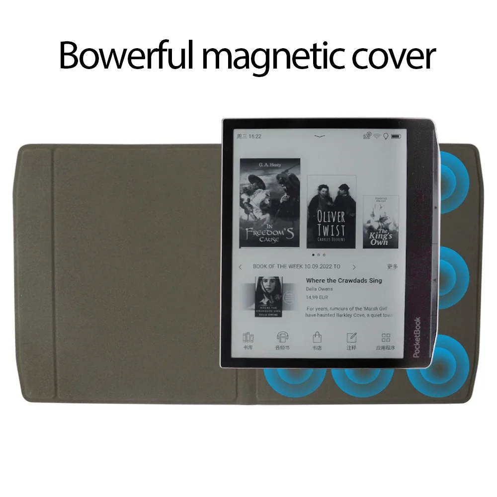 Fino Case Inteligente para Pocketbook 700 Era Capa para Pb700 2023 Polegada de Seda Colorida Impressa Magnética Bolsa 700 Case Funda - Imagem 2