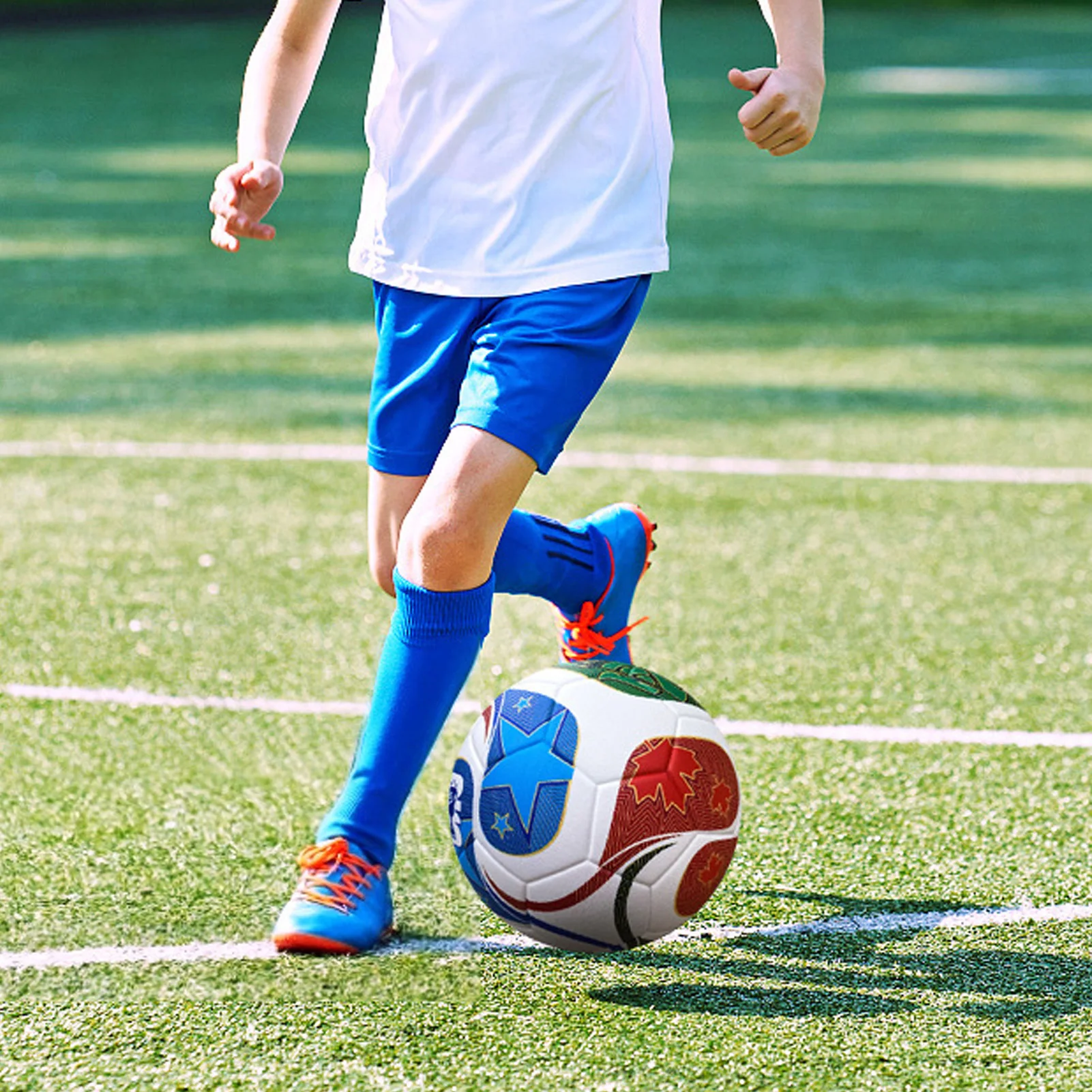 방수 축구공 사이즈 5 PU 내마모성 두꺼운 방수 축구공 (표준 11인용)
