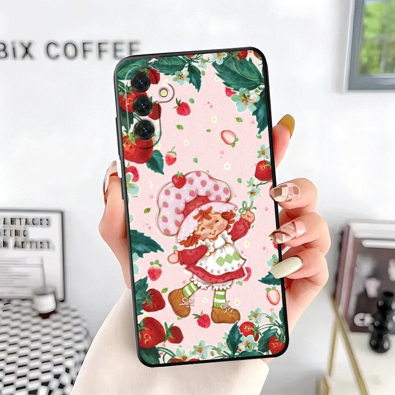 Strawberry Shortcake Soft Protective Phone Case - Black Edition