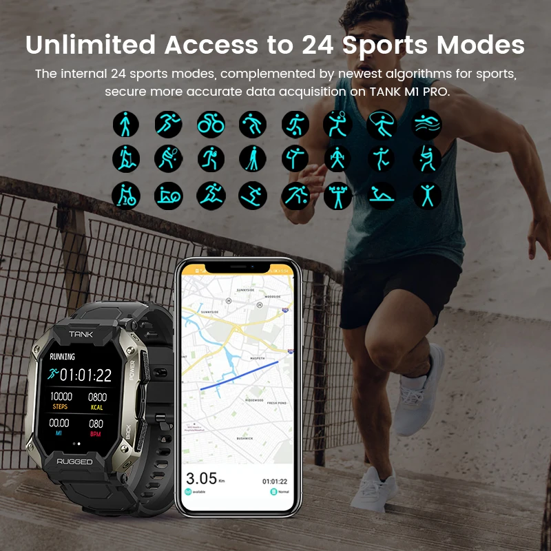 Fitness Smartwatch Kospet Probe Smartwatch Review KOSPET TANK M1