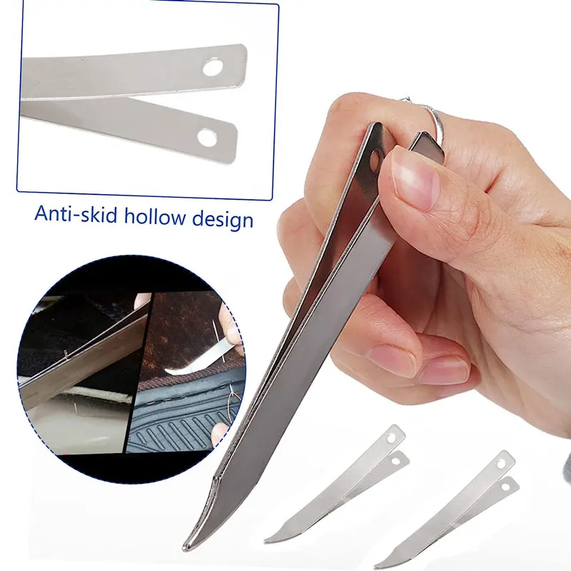 13PcsStainlessSteelNeedlePullerSewingNeedleThreadersTweezers