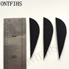50 PCS 2 Inch Parabolic Arrow Feather Fletching Fletches Turkey Feathers For Archery Hunting 3