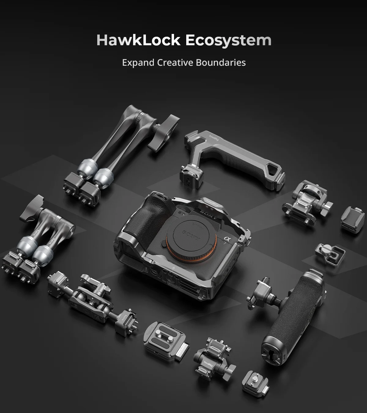 SmallRig HawkLock H21 Quick Release Rosette Magic Arm 11" / 7" /Quick Release Magic Arm mit Kugelkopf Belastung 3kg – Detail 14