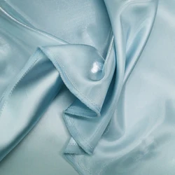 Glossy Metallic Liquid Luxury Satin Fabric in Pink, Green, and Blue for Dress and Suit Design (Aqua)