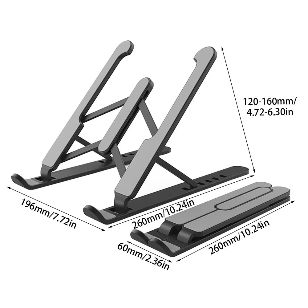 Laptop Stand Foldable Laptop Stand Adjustable Support Base Notebook Stand for Macbook Pro Non-slip Riser Cooling Bracket for Laptop & Tablet