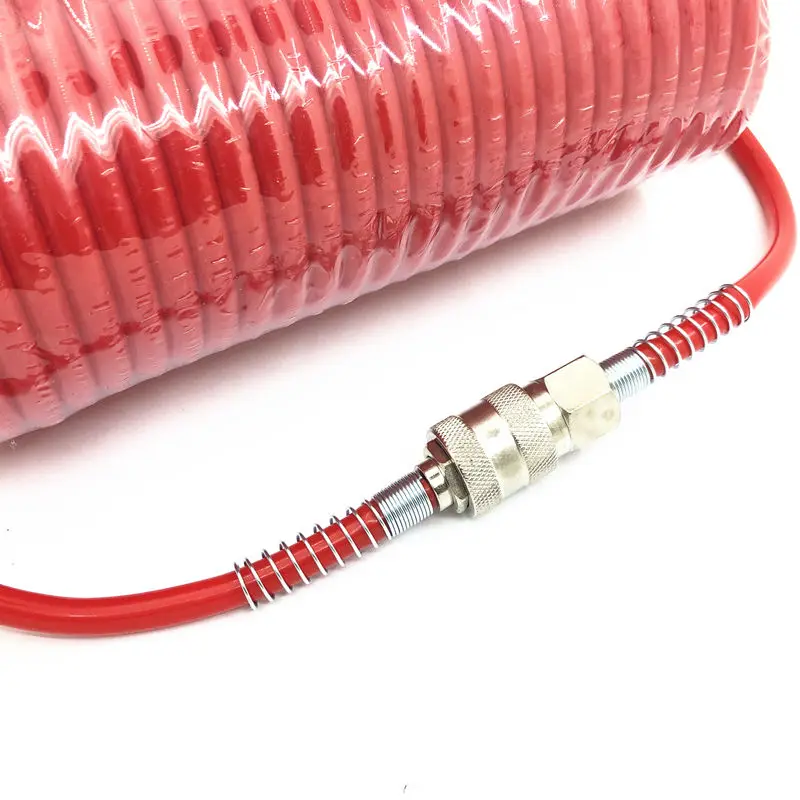 Telescopic PE Hose 7.5M Pneumatic Air Hose Tube Air Compressor Tools European Style EU Male and Female Quick Connector pneumatic air hose