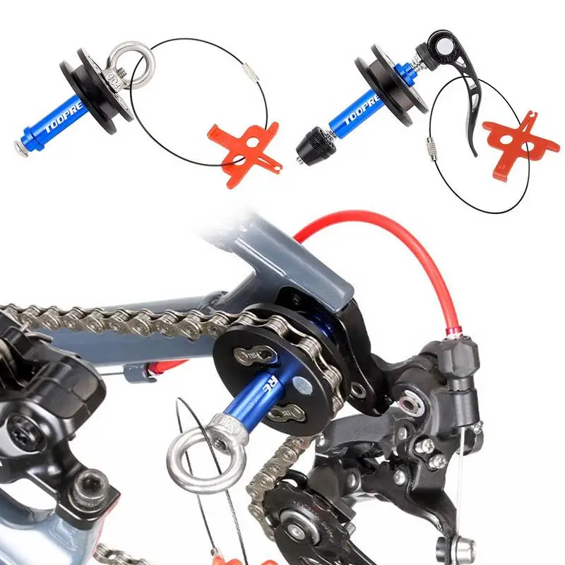 

MTB Mountain Road Bike Chain Holder Tool MTB Thru Through Dummy Hub Durable With QuickRelease Barrel Shaft Frame Bicycle