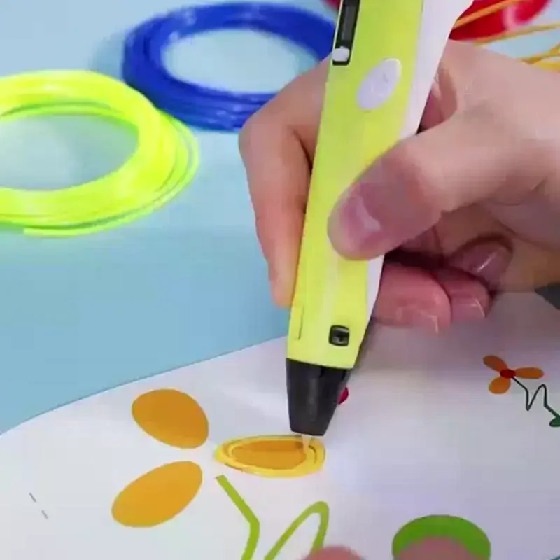 3D 프린팅 펜 디지털 디스플레이 지능형 펜으로 낙서 그림 그리기, USB 케이블 포함
