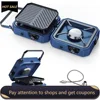 Upgraded 2 Burner Propane Camping Stove with Grill，Foldable Camp Stove with16,000 BTU，Two Adjustable Burners with Piezo Ignition 1
