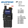 Baofeng K5 PLUS 8W Walkie Talkie AM FM Six-Bands Two Way Radio Wireless Copy Frequency NOAA 999 Channels Type C 2500mAh 1