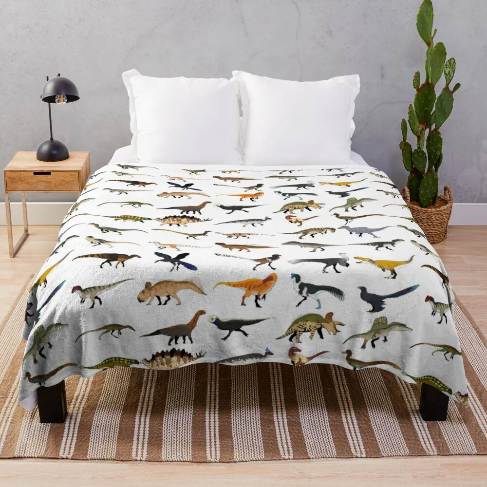 

Lots of Dinosaurs Throw Blanket Hairy Blankets Tourist Blanket Sofas sofa