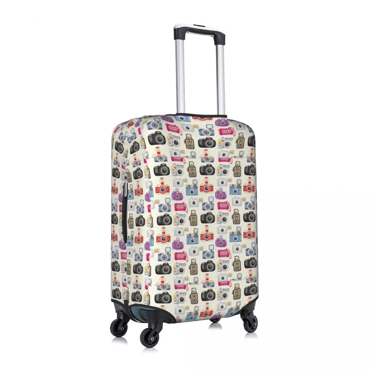 

Camera Pattern Luggage Cover Spandex Suitcase Protector Fits 19-21 Inch