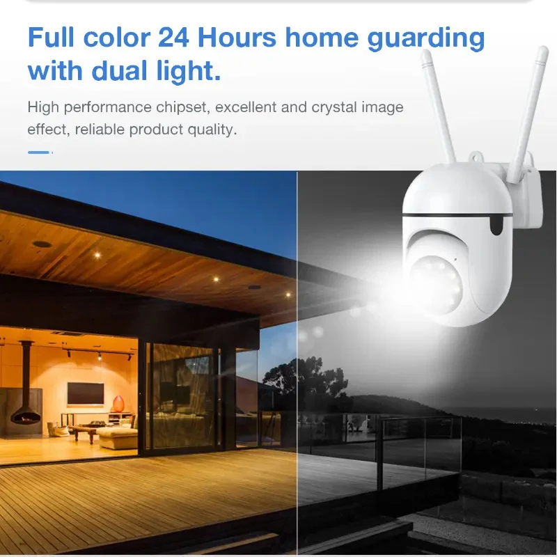 3MP WiFi Camera Home PTZ IP Camera Color Night Audio Wireless Surveillance Camera Auto Home Tracking Security CCTV Camera 2