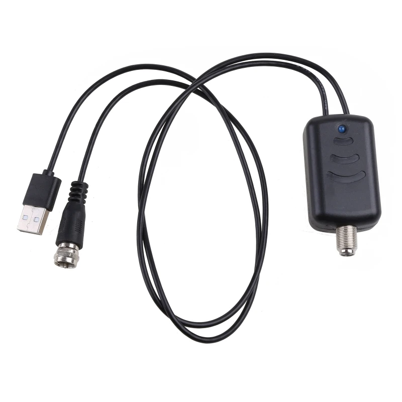 

Indoor Antenna Amplifier VHF(172-240Mhz) \ UHF(470-860Mhz) Working Frequency F Male Connector USB Power Supply